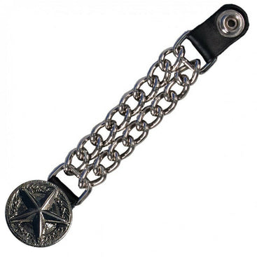 Western Star Chain Leather Biker Vest Extender