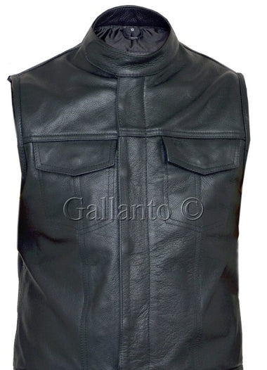 Sons of Anarchy Style Leather Gilet