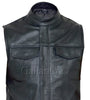 Sons of Anarchy Style Leather Gilet
