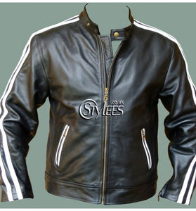 Vertigo – Red Striped Leather Jacket